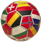 soccer ball with flags of c